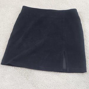 Black Mini Skirt - feels like suede!